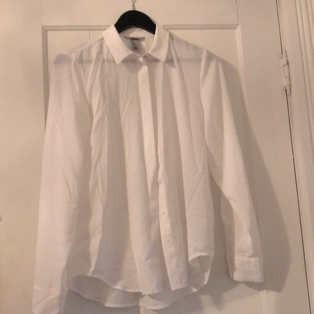 H & M White Blouse size 2
